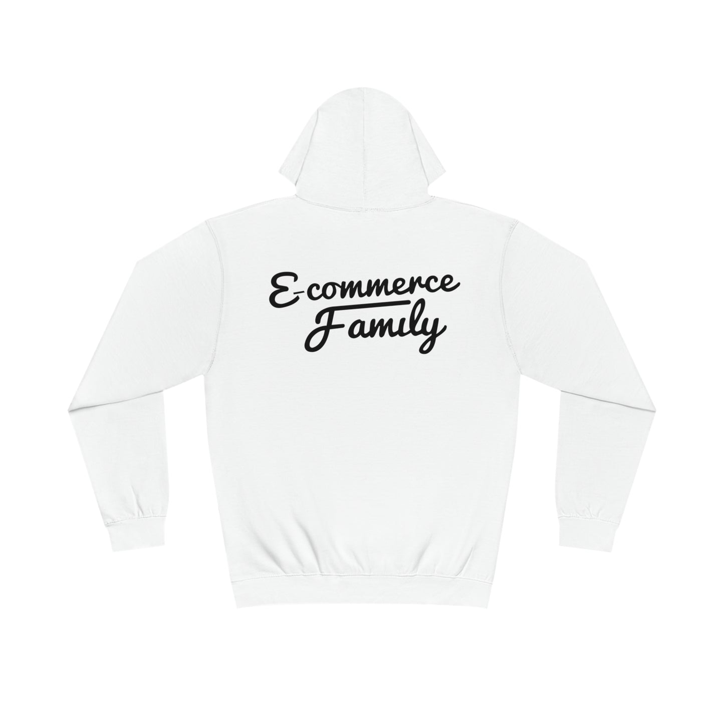 White Shopify x Ecom Fam Hoodie