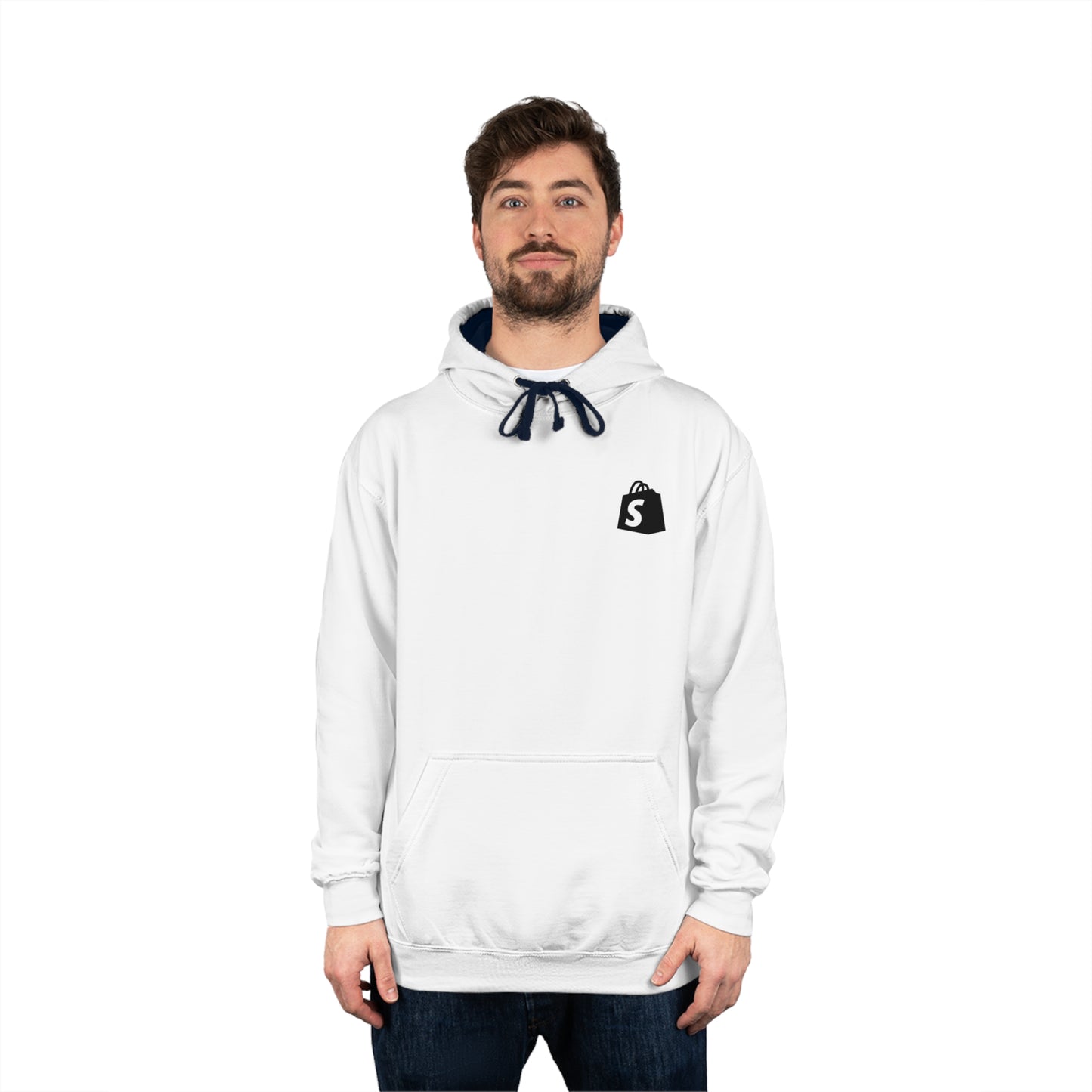 White Shopify x Ecom Fam Hoodie