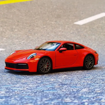 Welly 1:24 Porsche 911 Carrera 4S Coupe Alloy Sports Car Model Diecasts Metal Toy Vehicles Car Model Simulation Childrens Gifts