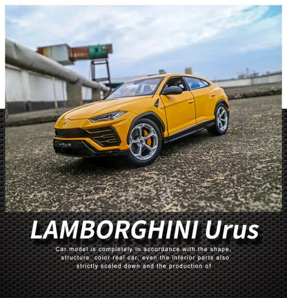 Welly 1:24 Lamborghini Urus White Car Alloy Car Model Simulation Car Decoration Collection Gift Toy Die Casting Model Boy Toy