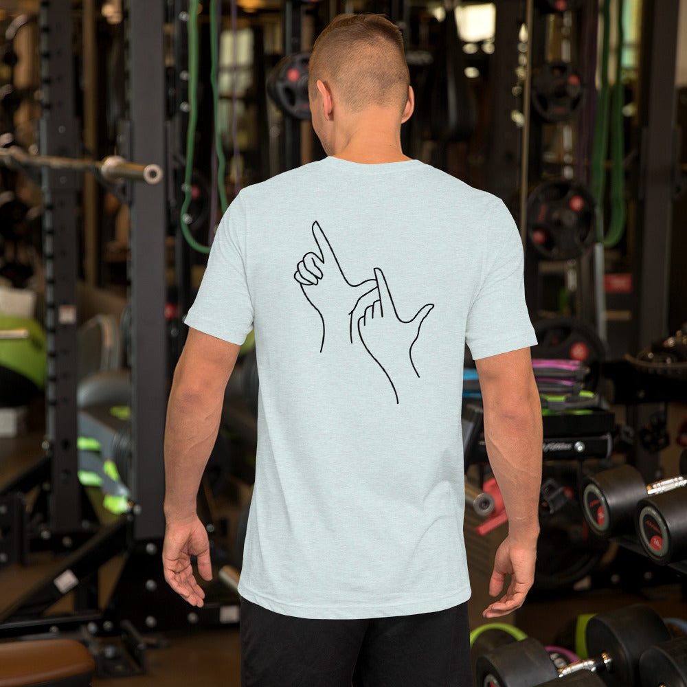 love life script front & back Unisex Tshirt